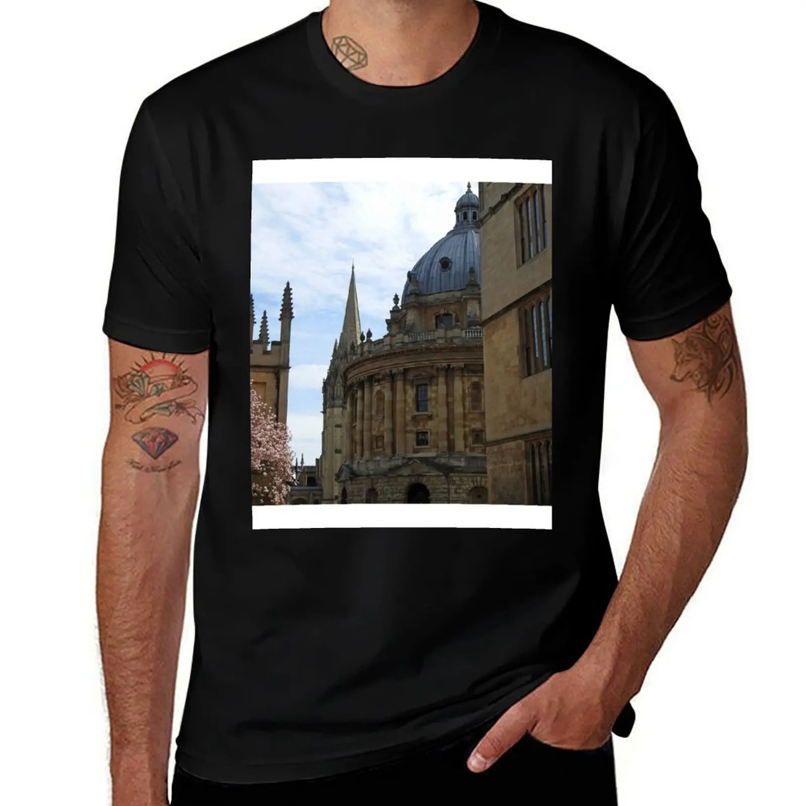 

Bodleian With Blossom T-Shirt t shirt for man 100 percent cotton t shirts cotton 100% man tshirt T-shirt