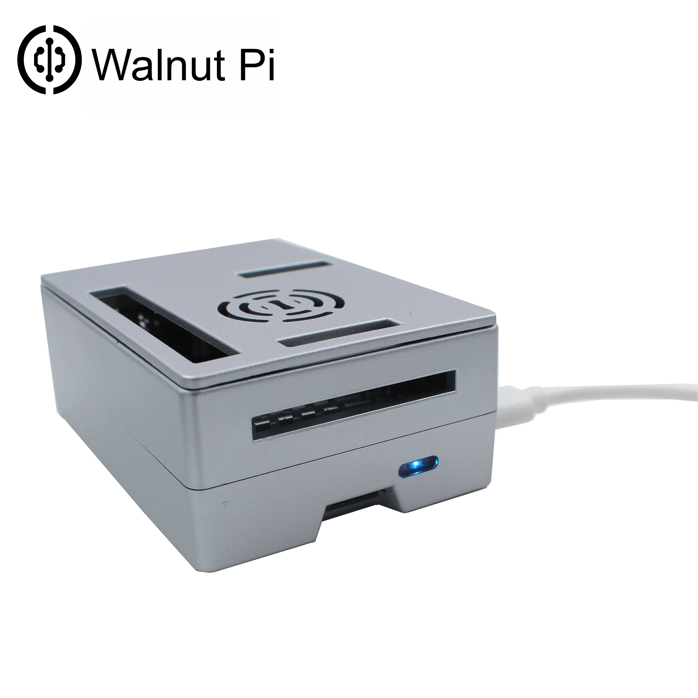 Walnut Pi 2B ABS Housing Protective Case, 3.5-inch Display Enclosure, Multi-Purpose Interchangeable Cover with Fan Mounting