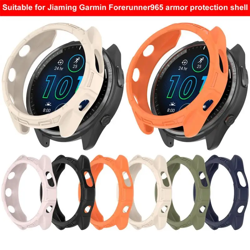 Protective Case Hollowed Out Armor Watch Case Tpu Watch Case For Garmin Watch Protective Case Tpu Watch Protective Case