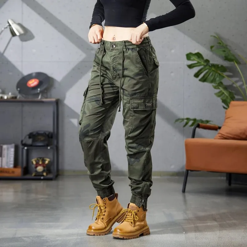 

Loose Camouflage Workwear Pants Thiened Outdoor Men's Retro Long Trousers Large Size Autumn Winter Cotton Polyester Blend