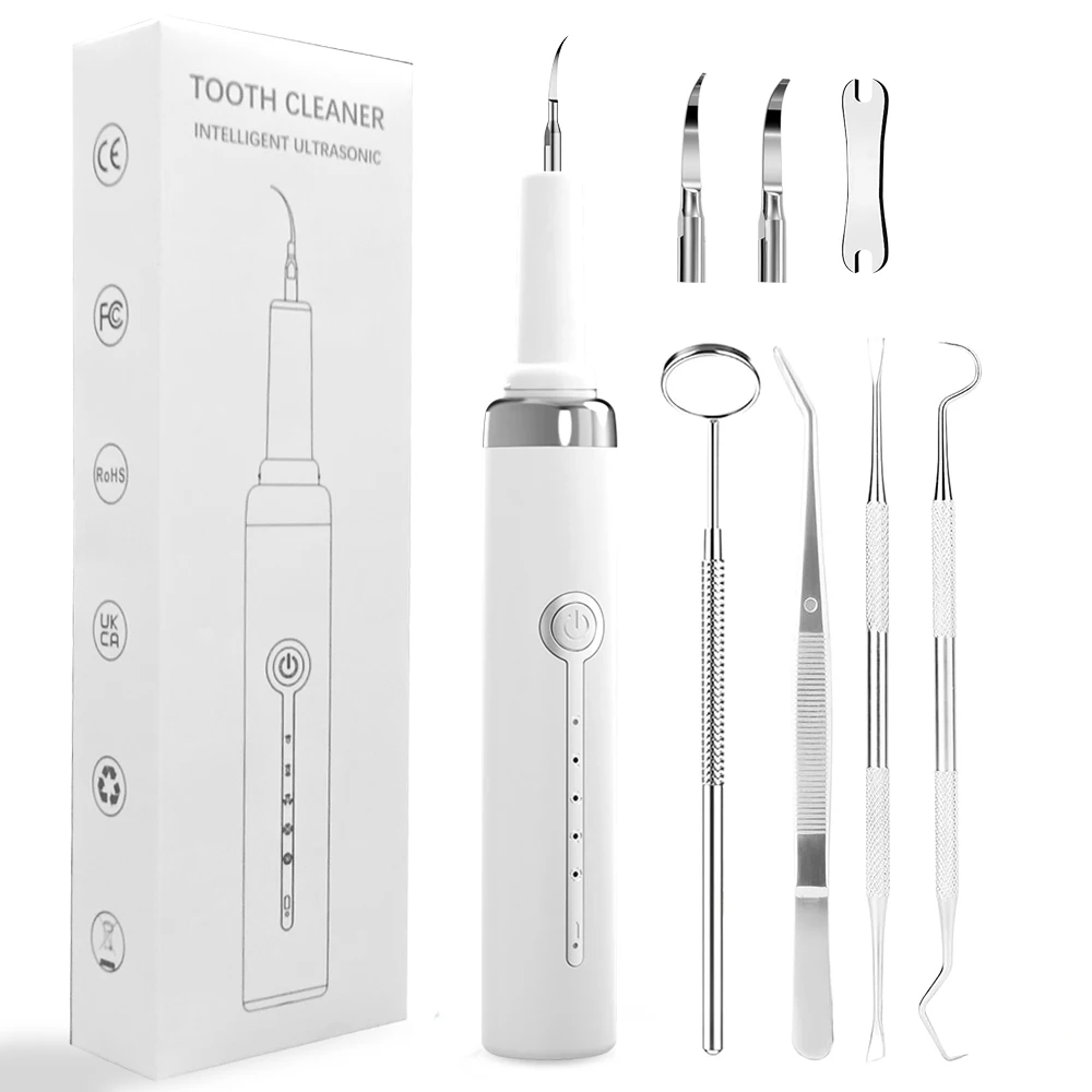 Wholesale Adult Oral Cleaning Sonic Toothbrush Portable Electric Ultrasonic Tooth Cleaner Dental Scaler Removes Plaque Plastic