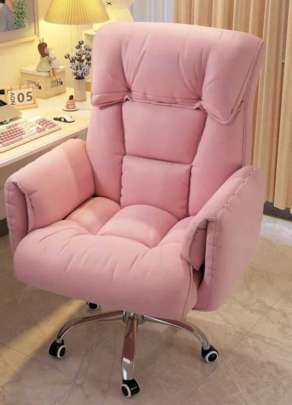 Office Chair  Sponge Luxury Salon Office Chair Swivel Lounge Furniture Accessories