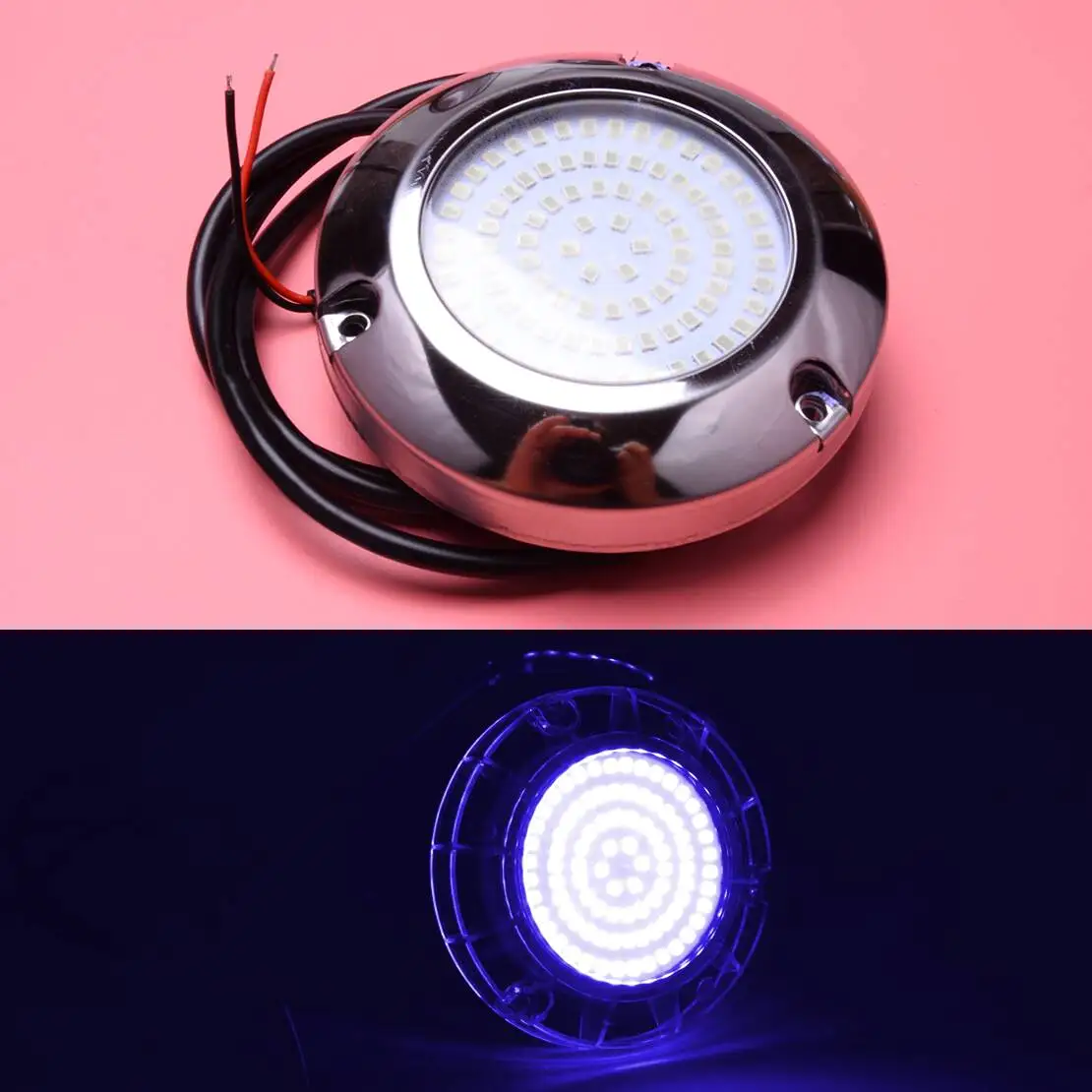 Universal Blue Light 90LED Underwater Pontoon Marine Boat Camper trailer Caravan RV Transom Light IP68