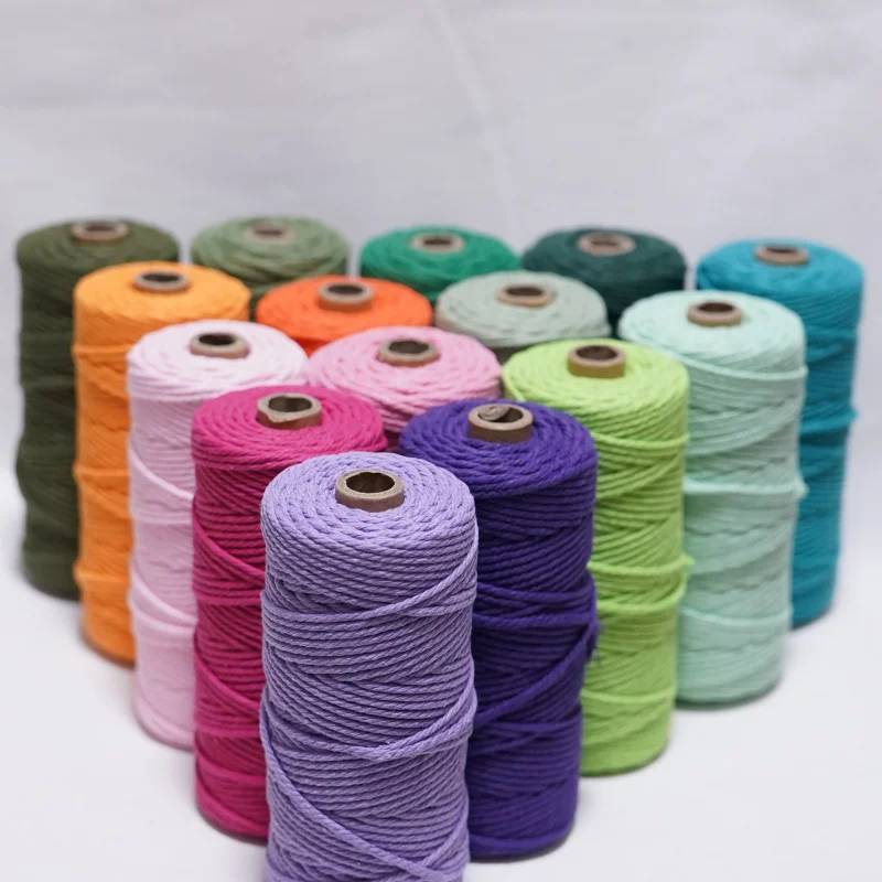3mm 100m Bunte Baumwoll-Makram – Macrame Cord Cotton Bewertung und Preis