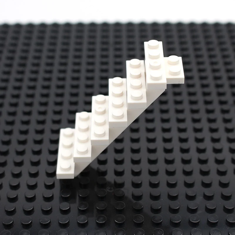 

20pcs Moc Stairs 7 X 4 X 6 Straight Open 30134 DIY Enlighten Block Bricks Compatible with All Brands Assembles Particles My City