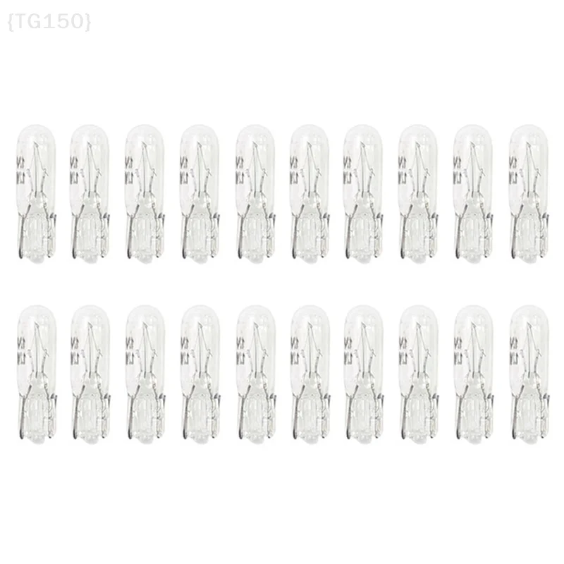 

20 PCS 12V T5 W2W Halogen Replacement Bulbs | For Car Dashboard, Instrument Panel & Interior Warning Lights