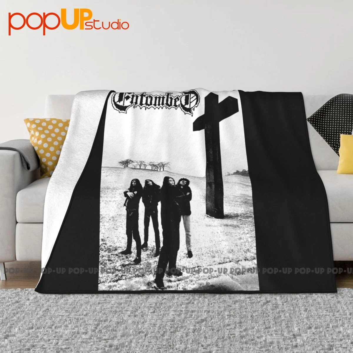 Lars Petrov Entombed Band Poster V2 Blanket Sheet For Bed On The Sofa Cover Blanket Family Expenses