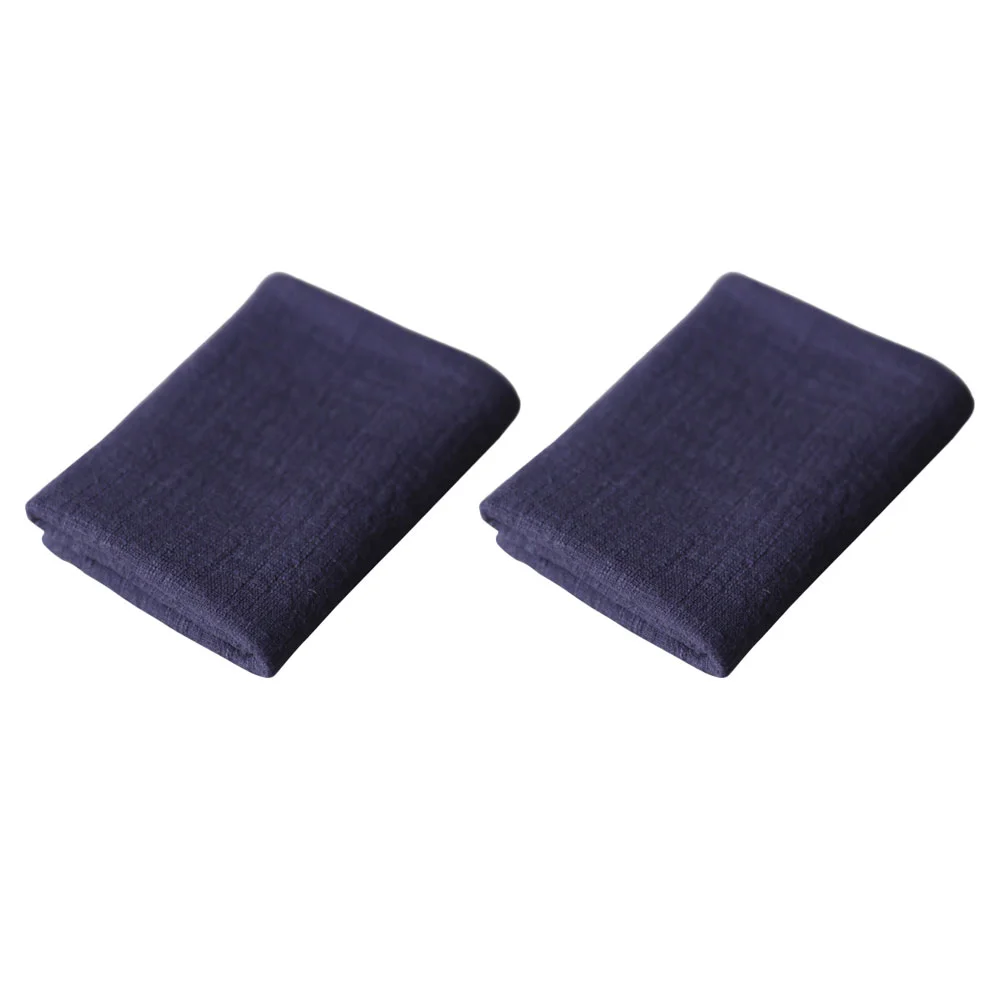 2 Pcs Kitchen Tea Towel Towels for Cleaning Dish Teaware Rag Supple Dishcloths Portable Gadgets