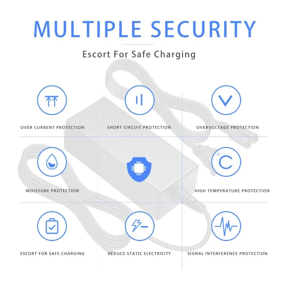 29.4V 2A 3-Prong Battery Charger for Swagtron Hover-1 24V Lithium Battery Pack Sports and Outdoor Electric Equipments