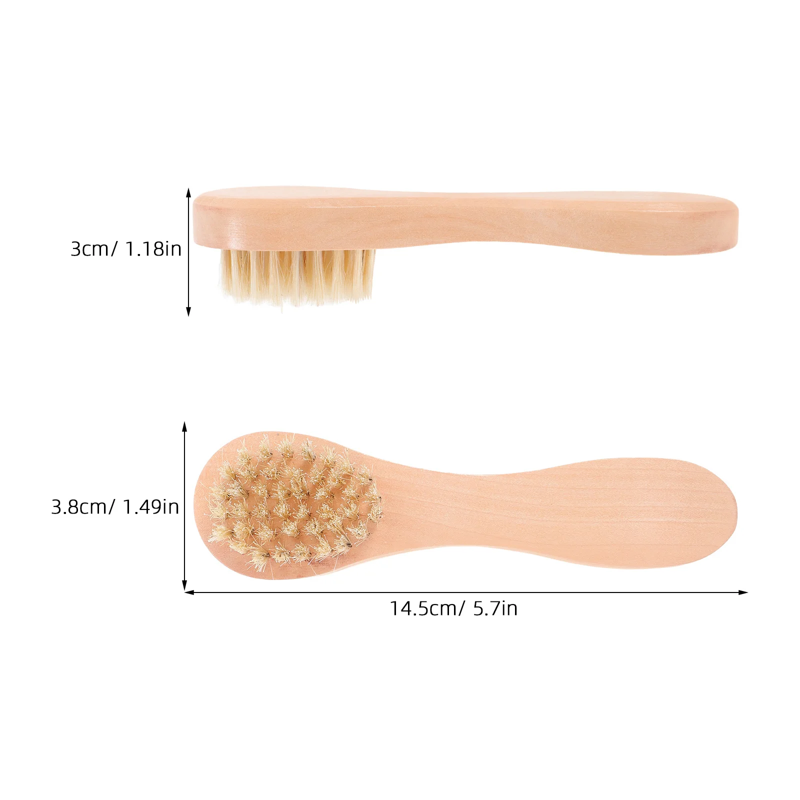 5 قطعة فرشاة تنظيف الوجه أداة غسل الوجه فرشاة خشبية للعناية بالبشرة للنساء مقشر المسام العميقة خفيفة الوزن محمولة #5