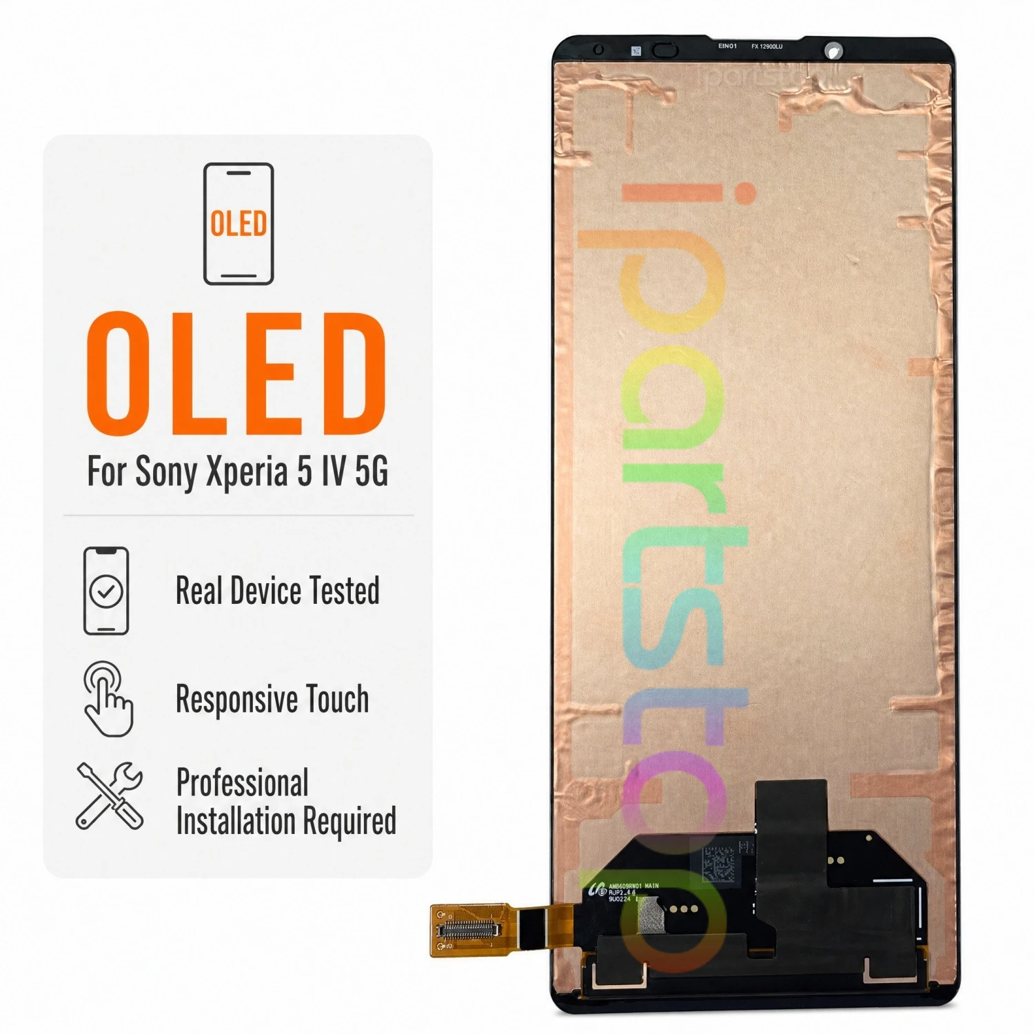 iParts Replacement Display for Sony Xperia 5 IV 5G XQCQ62B XQCQ62G XQ-CQ72  XQCQ54 120Hz OLED Touch Screen Assembly OEM Parts