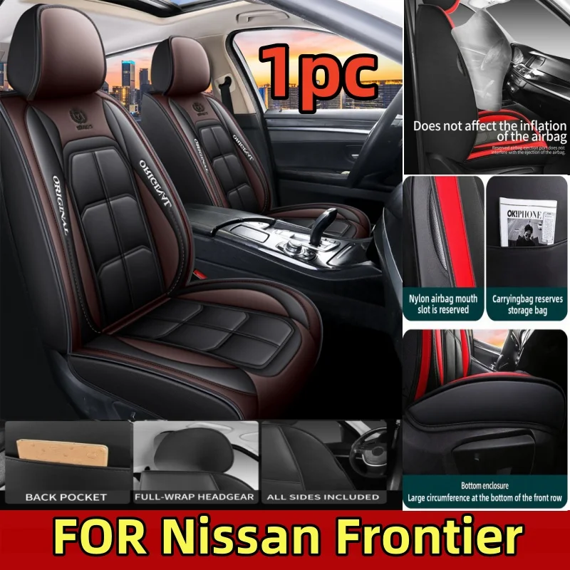 

FOR Nissan Frontier Car Seat Covers Full Artificial Leather waterproof and wear-resistant front muscle Seat Covers 1PC