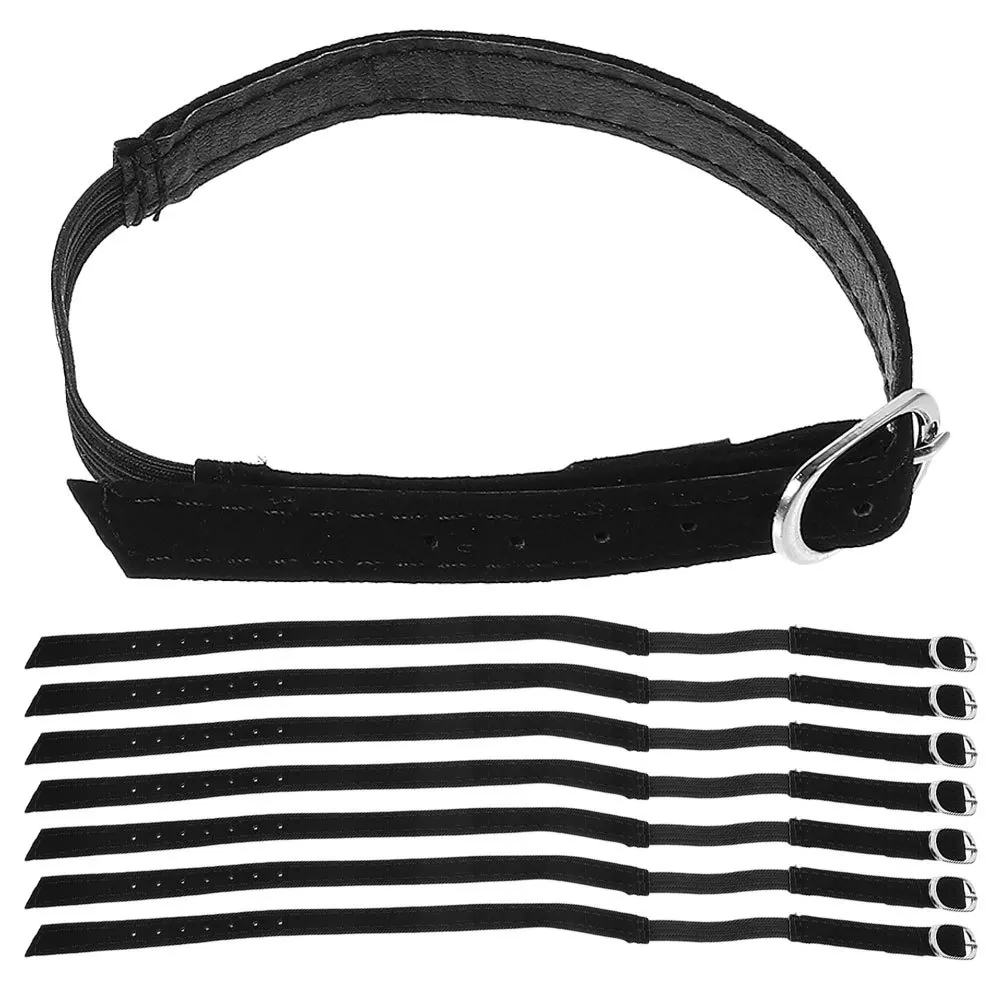 

4Pairs Adjustable High Heel Straps Black Detachable Shoe Straps Anti Loose Shoelace Secure Fit Elastic Ankle Bands for Heels