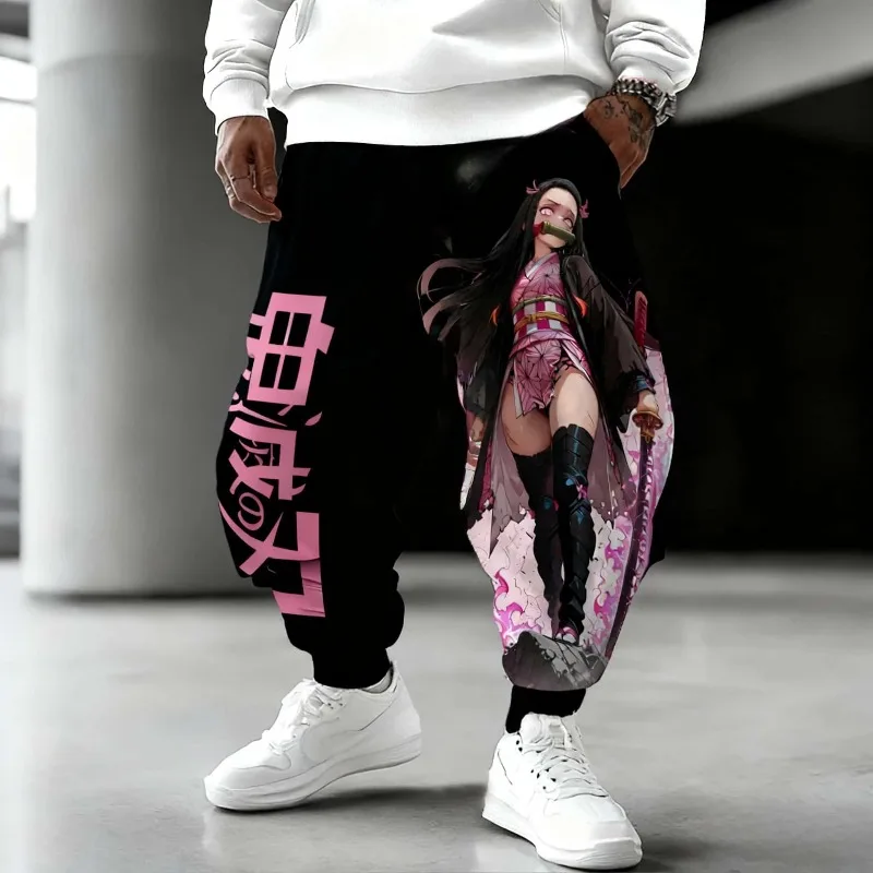 

Мужские спортивные брюки Demon Slayer 2026 с принтом Charcoal Jiro, быстросохнущие, осенне-зимние, новые, многофункциональные, повседневные