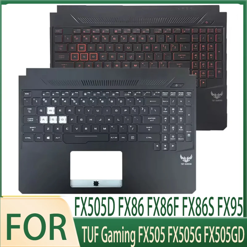 Imagem -01 - Teclado de Laptop Americano sem Touchpad para Jogos Tuf Fx505 Fx505g Fx505d Fx86 Fx86f Fx86s Fx95 c Capa Novo teclado de laptop americano sem touchpad para jogos tuf fx505 fx505g fx505d fx86 fx86f fx86s fx95 c capa novo 01