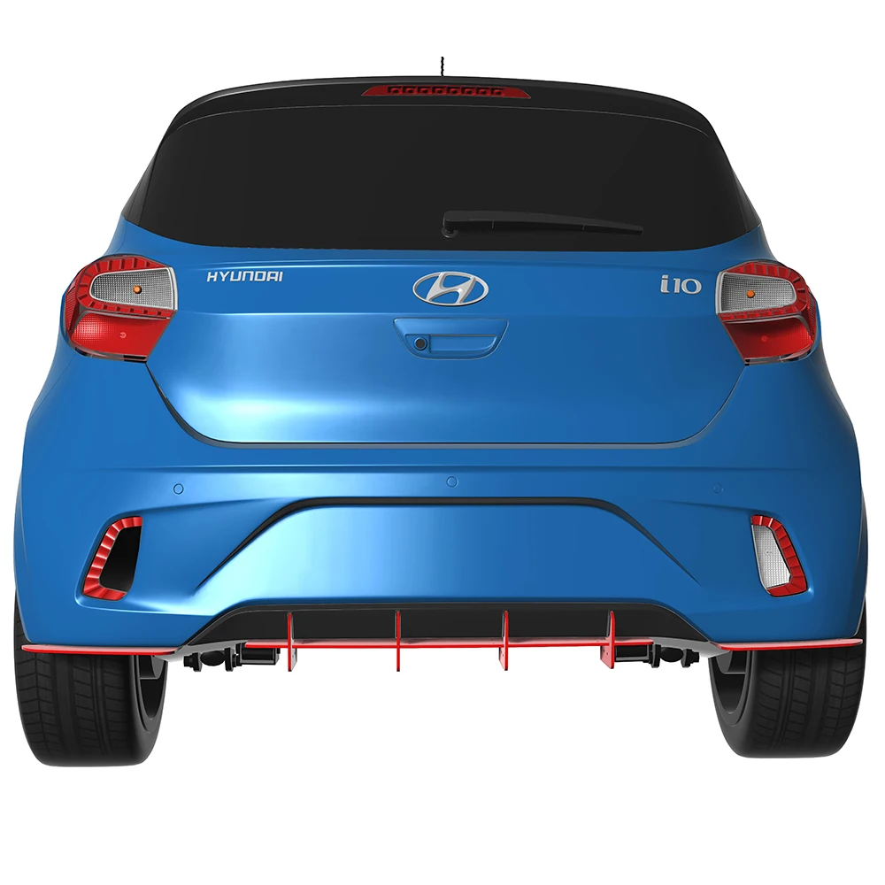 

Fit Hyundai i10 Standard 2019-2023 Year Rear Diffuser Bumper Lips Spoiler Splitter Body Kit Accessories