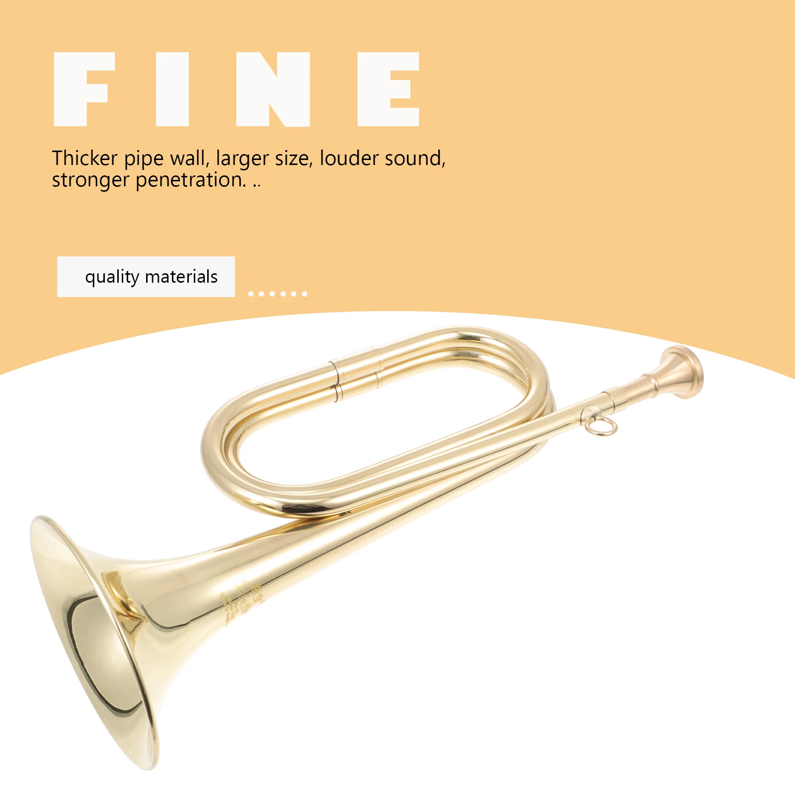 

Bug Trumpet Instrument Toddler Tool Trumpets for Kids Golden Trumbone Toy Musical Child