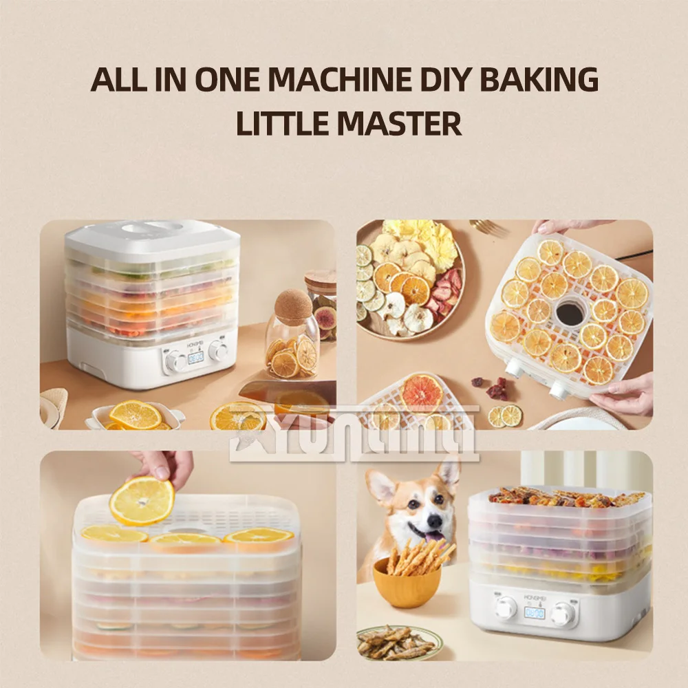 Dehydrator Trocknen 5-lagiger Haushalts frucht trockner Lebensmittel trocknung für Gemüse-und Obst trockner