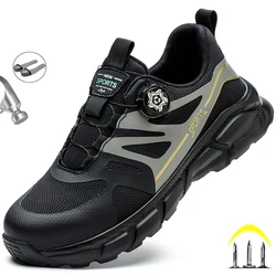 Zapatos de seguridad con aislamiento ligero para hombre, botas protectoras con botones giratorios, indestructibles, 6KV, 2023