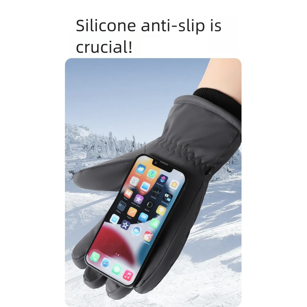 

Winter Ski Gloves For Men & Women Riding/Cold Outdoor Use Touchscreen Waterproof Windproof Thermal Gloves Polyester+Thick