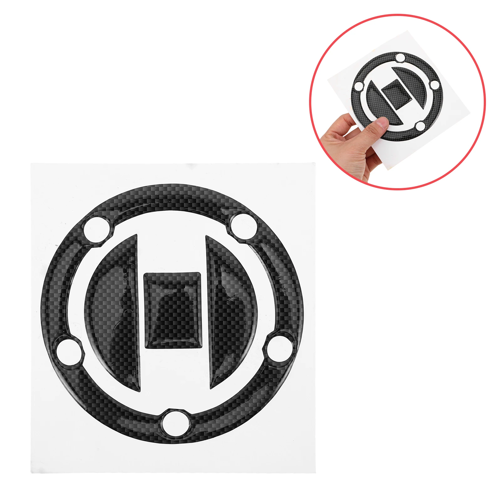 

1 Set Motorcycle Sticker Protector Decal Durable Stylish Gas Oil Fuel Cover Decoration Easy Install Universal Fit For Various