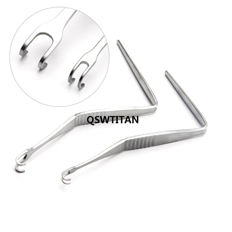 Double-headed Pull Hook Nose Shaping Angle Hooks 5mm/10mm Nasal Cavity Pull Hook Double Claw Pull Hooks