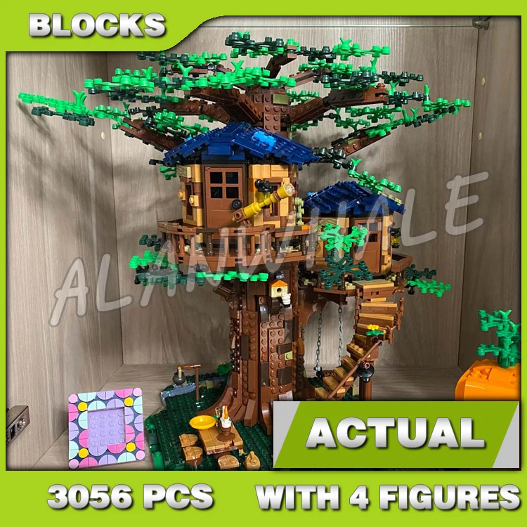 3056pcs Ideas Tree House Cabins Foliage Botanical Elements Summer Fall Leaf 11364 Building Blocks Set Compatible With Model