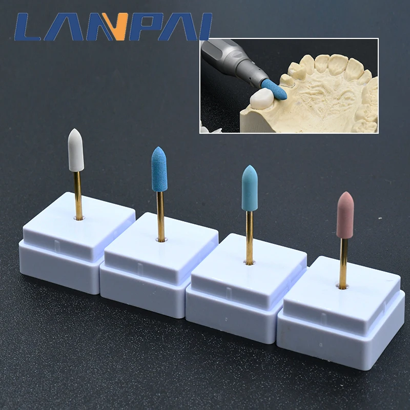 

Lanpai Dental Lab Rubber Diamond Polisher Zirconia Grinder polishing Grinding kit Dentist Materials Rotary Instruments