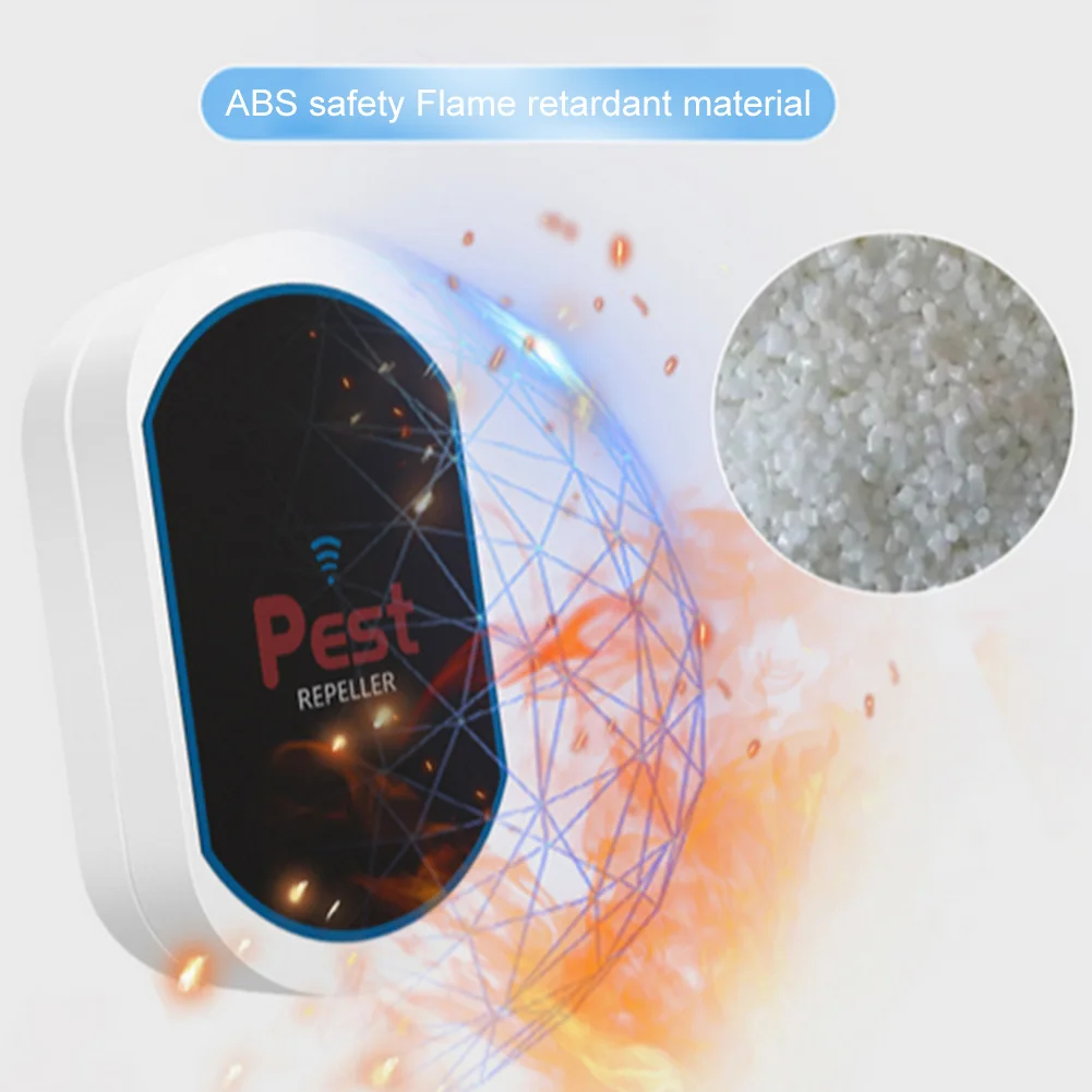 Ultrasonic Pest Repeller Plug-in Insect Repeller No Noise Rat Mosquito Repellent Pest Control Device for Cockroach Spiders