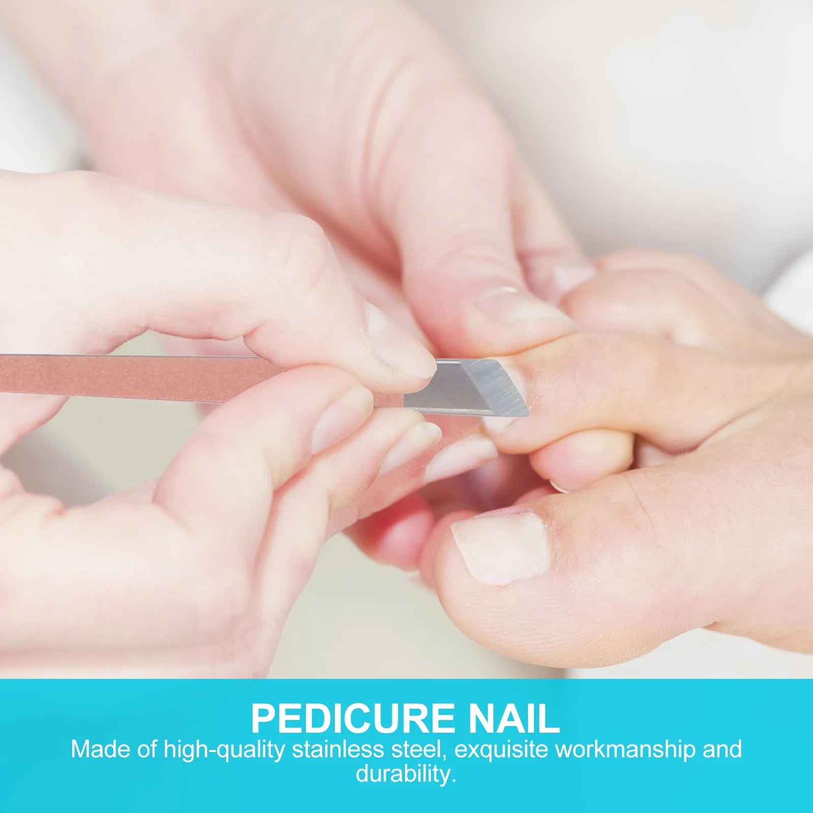 16종 네일 관리 키트 스테인리스 스틸 매니큐어 세트 트리머 클리퍼 파일 로즈 골드 네일 커터 매니큐어 도구