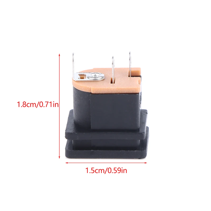 **10Pcs DC Power Socket DC-015 Jack With Screw Hole 5.5-2.1 MM / 5.5-2.5MM Square Panel Mounting 5.5X2.1MM / 5.5X2.5MM