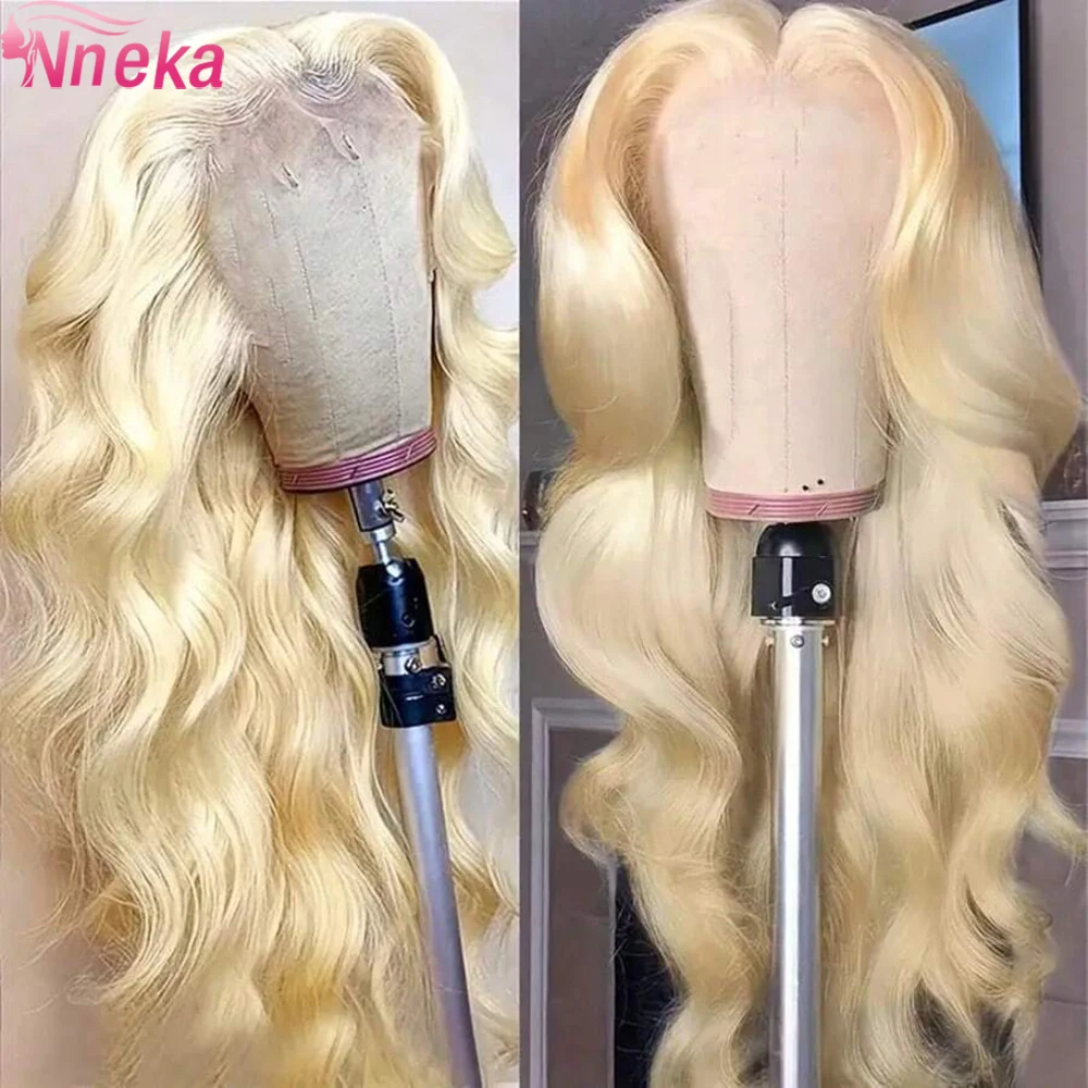 

Парик из натуральных волос 613 Blonde Body Wave, предварительно проработанный, 30-38 дюймов, с HD кружевной фронтальной частью 13x4/13x6, плотность 180-200%