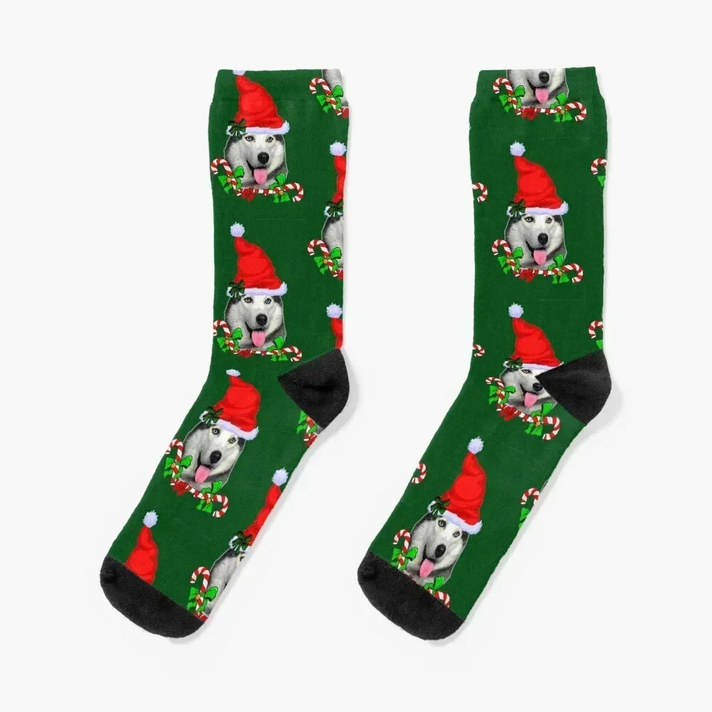 Siberian Husky Christmas Gifts Socks Sports christmas gift aesthetic new year Socks Female Men's