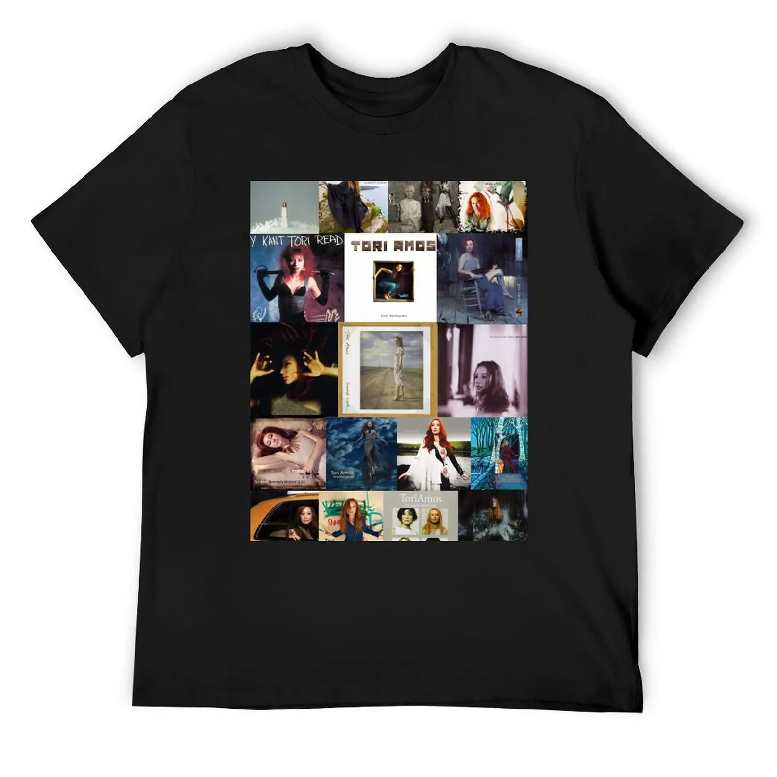 Tori Amos Album Records Collage Collection Print T-Shirt