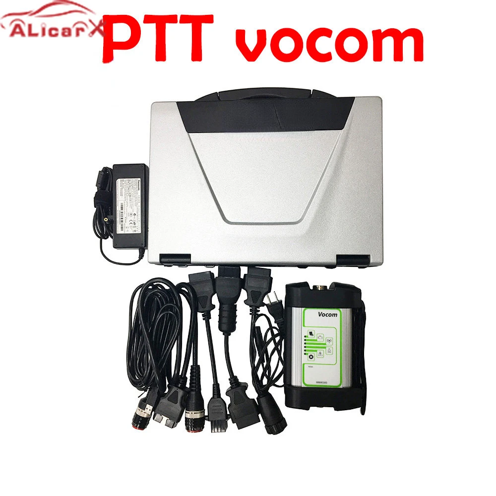 

Vocom PTT2.8.13 tech tool Round interface for V0lv-/ R-noult/UD/Mack Excavators Industrial truck Diagnostic PTT install in CF52