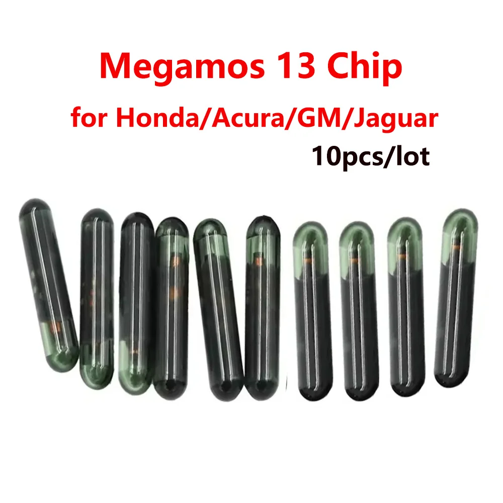 

10pcs/lot Megamos 13 Glass Transponder Chip ID13 TP03 id 13 glass Auto Transponder chip for Honda