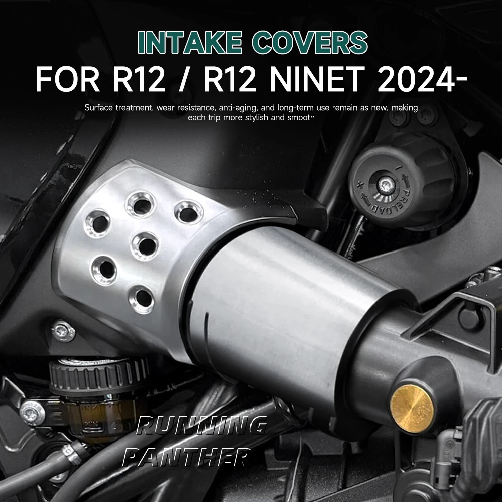 

Stainless Steel Air Intake Protective Cover Guard Kit For BMW R12 NineT 2024-2025 Motorcycle Parts Accessories