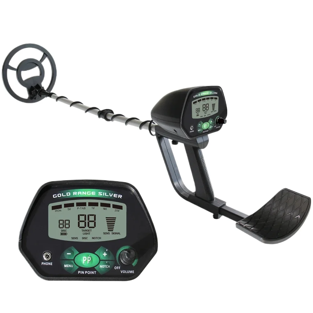 

2024 New Metal Detector MD-4090 with 8" Waterproof Search Coil High Sensitivity Professional Underground Gold Detector Pinpointe