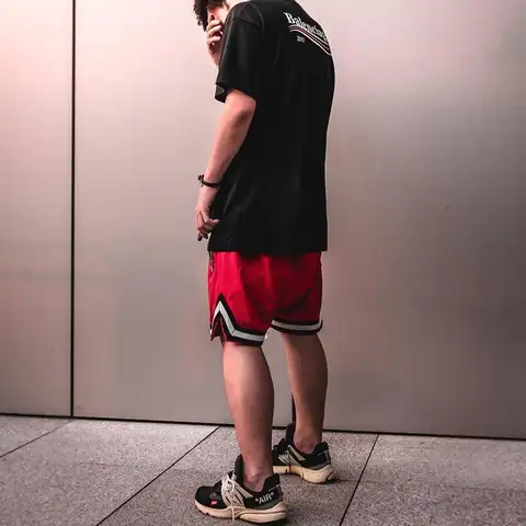 Happyjeffery 남자 스포츠 반바지 여름 러닝 피트니스 빠른 건조 짧은 바지 느슨한 농구 축구 체육관 훈련 SR03