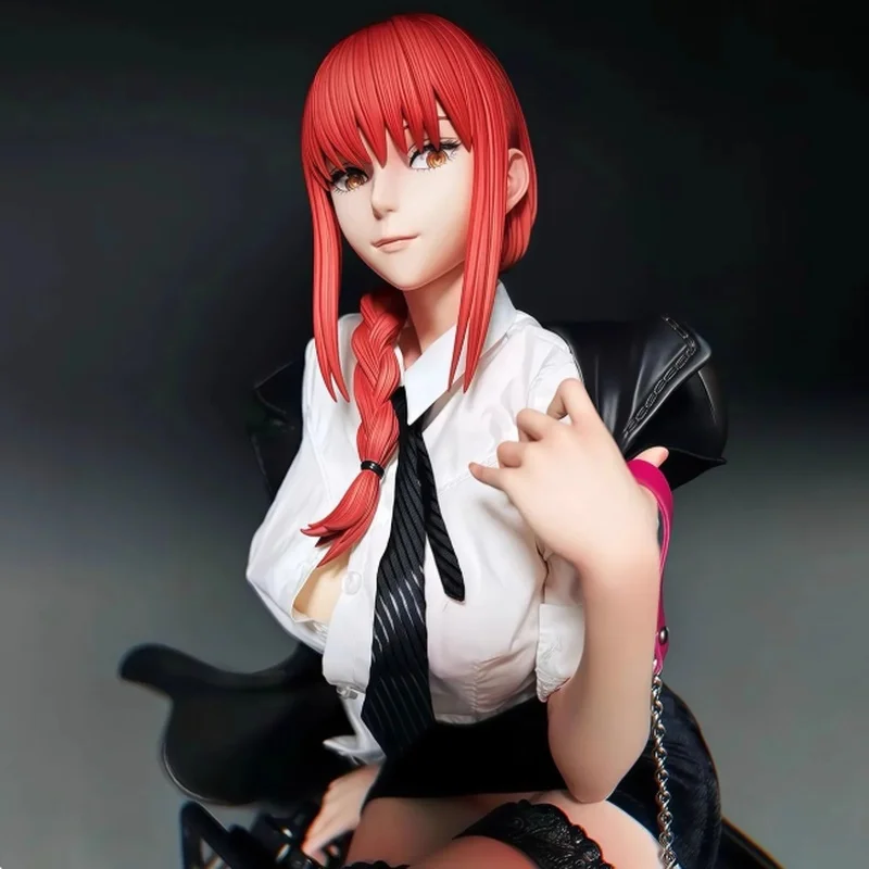 شخصية أنيمي بالمنشار رجل ماكيما - لعبة مجسمة قابلة للجمع لزينة سطح المكتب هدية مثالية لجميع الأعمار #4