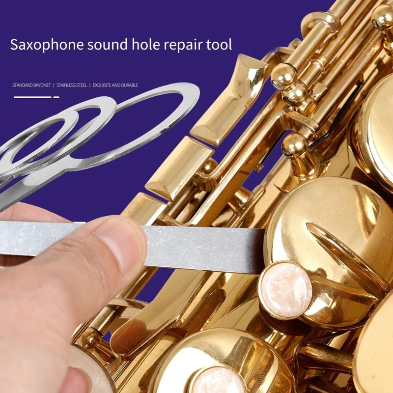 5Pcs Saxophone Leveling Rings Pad L Shape Key Covers Woodwind Repair Tool for Flute Clarinet Saxophone Easy to Use