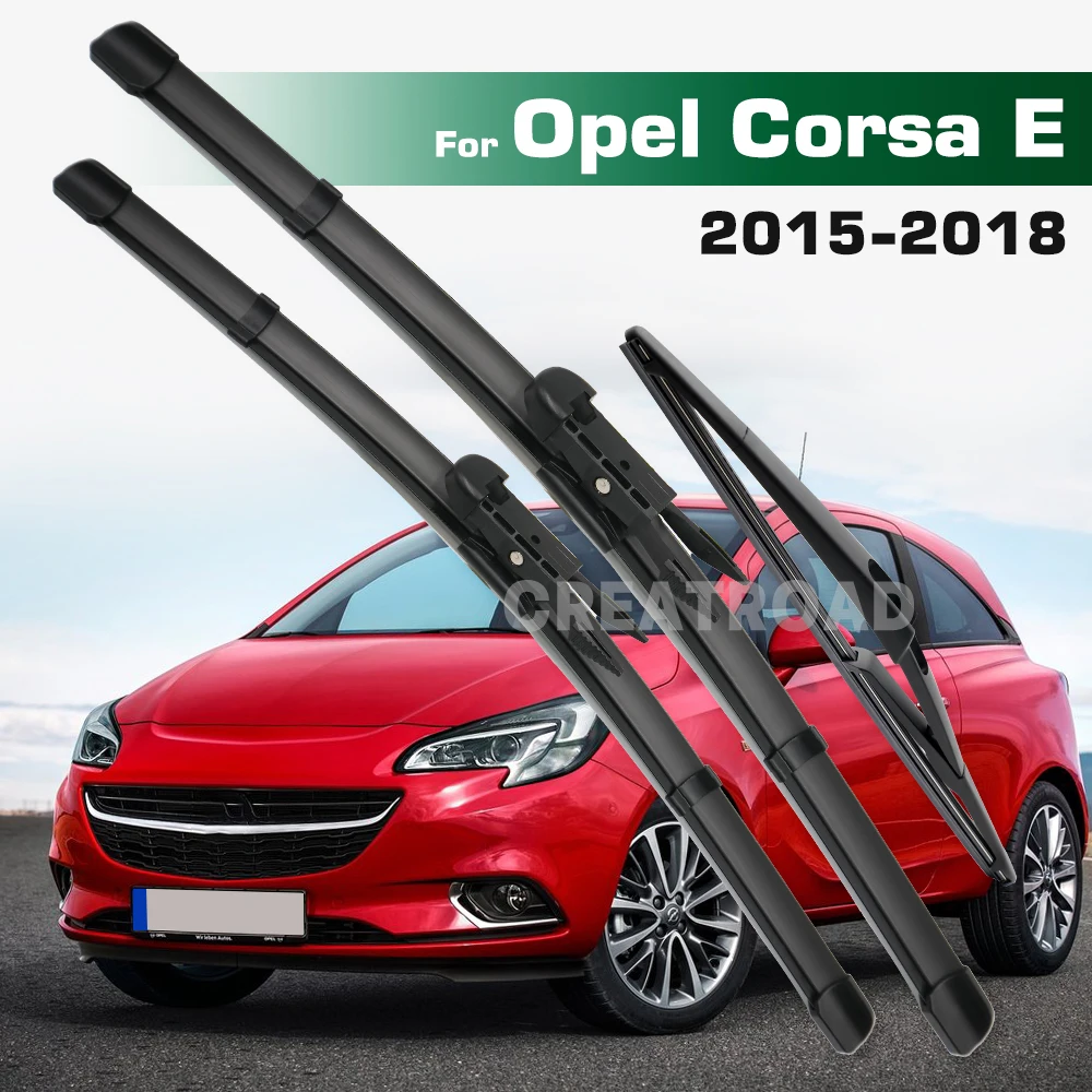 

GREATROAD Стеклоочиститель с левым и правым рулем, набор передних и задних щеток стеклоочистителя для Opel Corsa E 2015-2018, щетки для лобового стекла