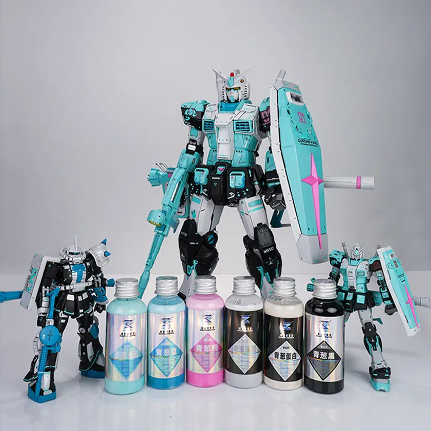 

Oil Based Pre Mixed Paint Three Plus Two RG MG PG Hatsune Miku Special Set