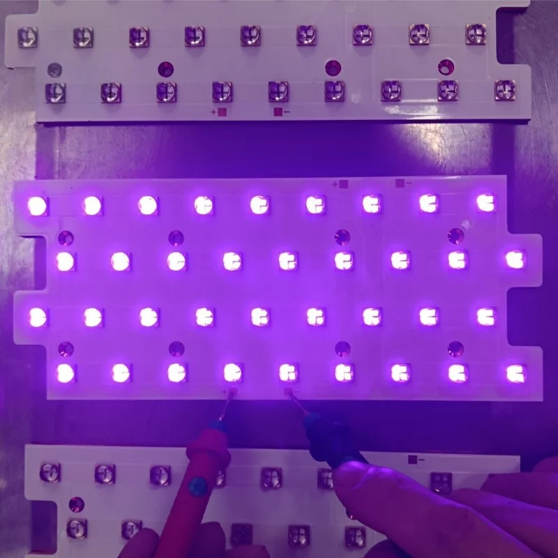 360W UV LED Module 6565 365nm 385nm 395nm 405nm Drying Offset Ink Printing Ultraviolet Curing Light Source