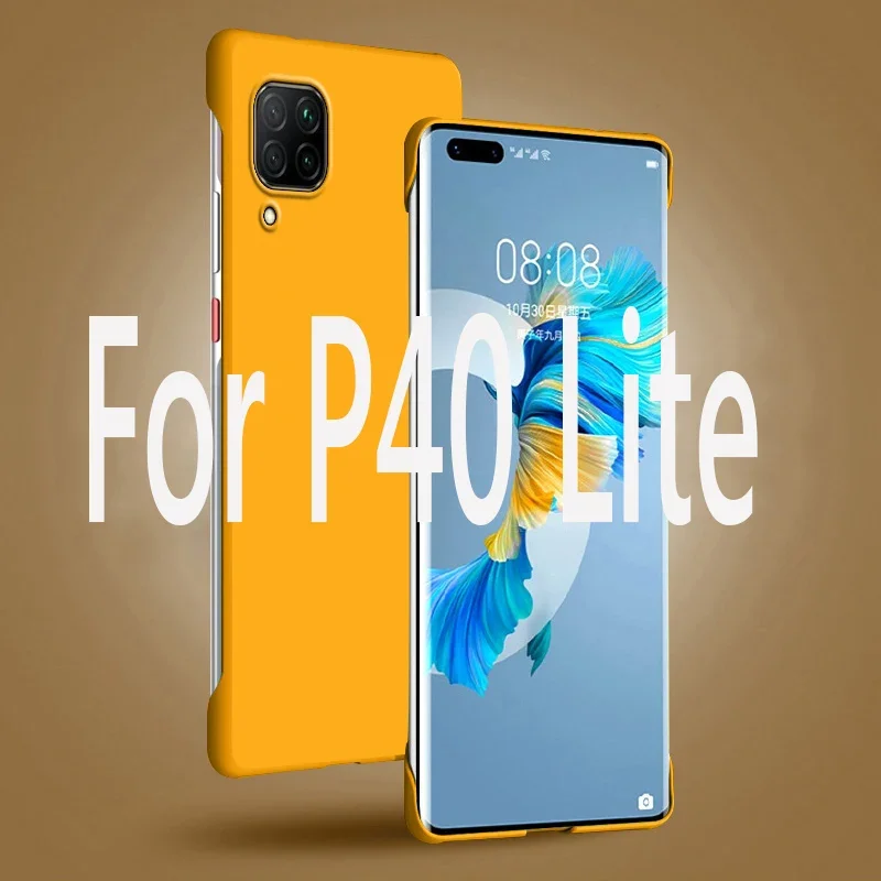 Frameless Slim Matte Hard PC Back Cover Case For Huawei P40 Lite P40Lite Nova 7i Nova7i ShockProof Fundas Coque