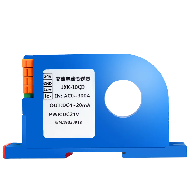 AC Current Sensor 10mA 20mA 500mA,10A,50A,300A,600A Current Transducer DC24V 4-20ma 0-10V RS485 Hall Effect Current Transmitter