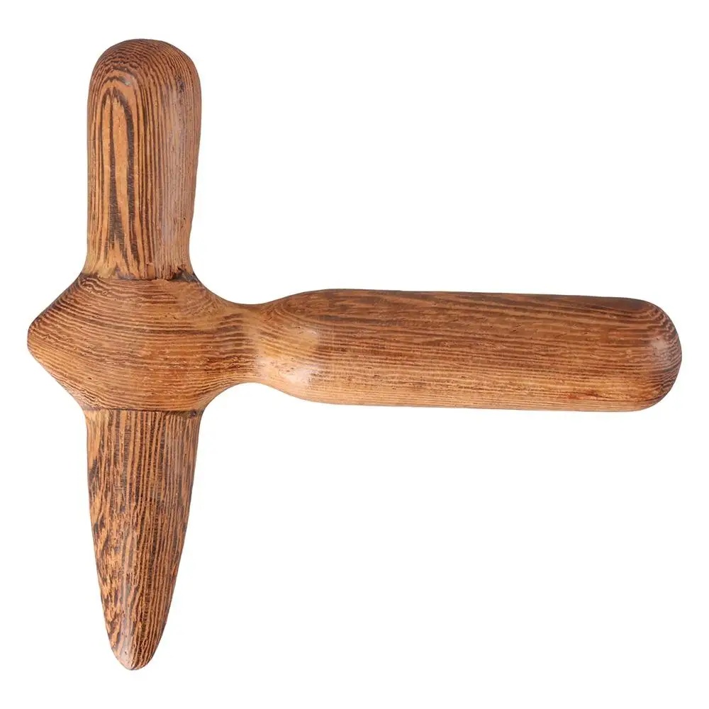 Masseur en bois de santal à pointe croisée pour soulager les douleurs, outil de réflexologie, bâton de massage corporel en bois pour la relaxation musculaire