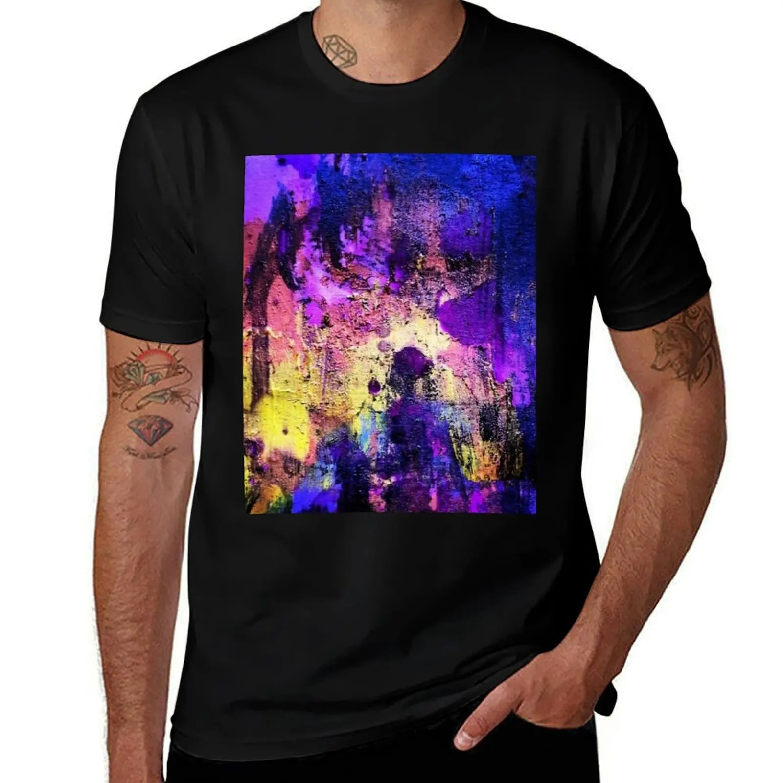 

Abstract expressionism - Look In Center T-Shirt anime t shirts oversize man t shirts for men T-Shirt