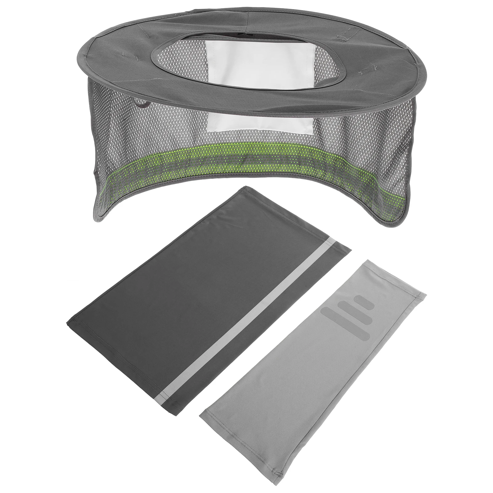 

1 Set Hard Hat Neck Drape Sun Protection Uv Resistant Breathable Safety Visor For Construction Outdoor Workers Elastic