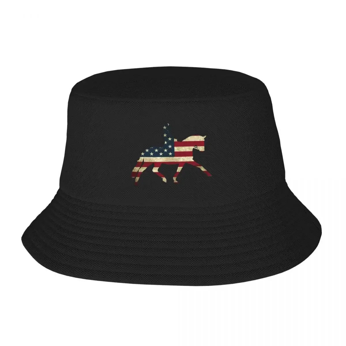 USA Dressage Sticker Bucket Hat Fashion Beach birthday Streetwear Sports Cap Baseball Men Women's